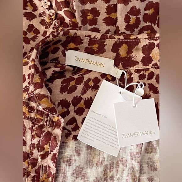 Zimmermann Resistance Safari Shirt Dress size 1/us size 6 - Picture 10 of 10